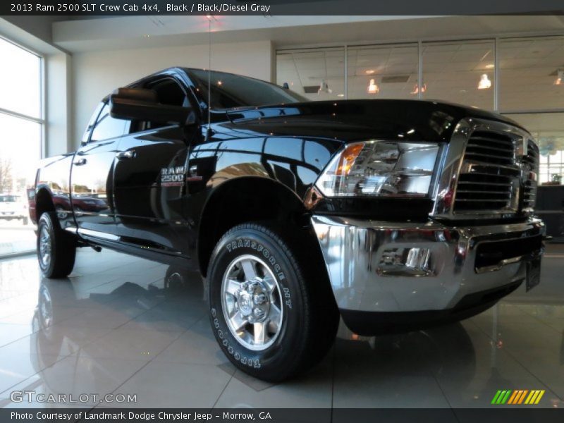 Black / Black/Diesel Gray 2013 Ram 2500 SLT Crew Cab 4x4