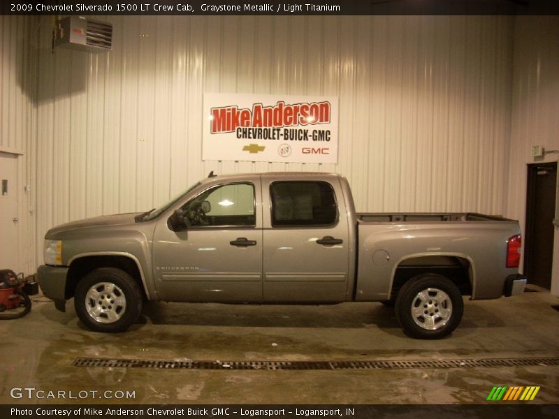 Graystone Metallic / Light Titanium 2009 Chevrolet Silverado 1500 LT Crew Cab