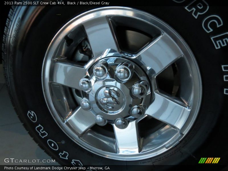 Black / Black/Diesel Gray 2013 Ram 2500 SLT Crew Cab 4x4