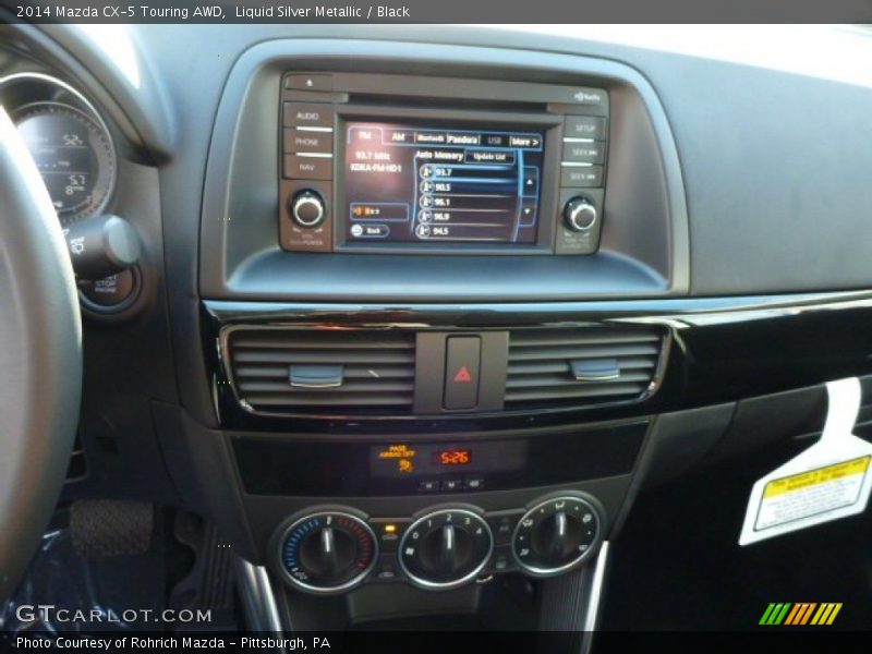 Liquid Silver Metallic / Black 2014 Mazda CX-5 Touring AWD