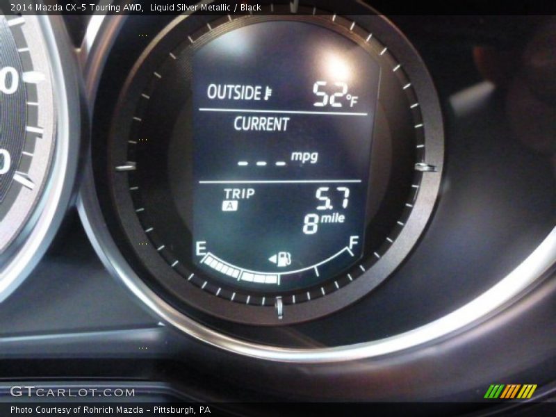 Liquid Silver Metallic / Black 2014 Mazda CX-5 Touring AWD