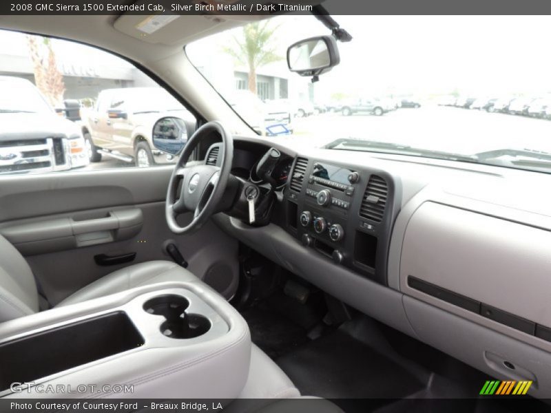 Silver Birch Metallic / Dark Titanium 2008 GMC Sierra 1500 Extended Cab
