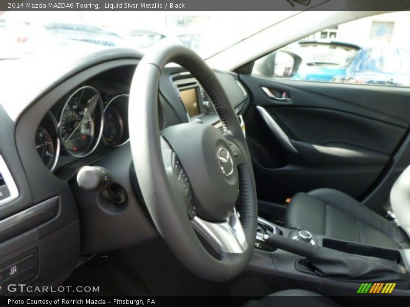 Liquid Siver Metallic / Black 2014 Mazda MAZDA6 Touring