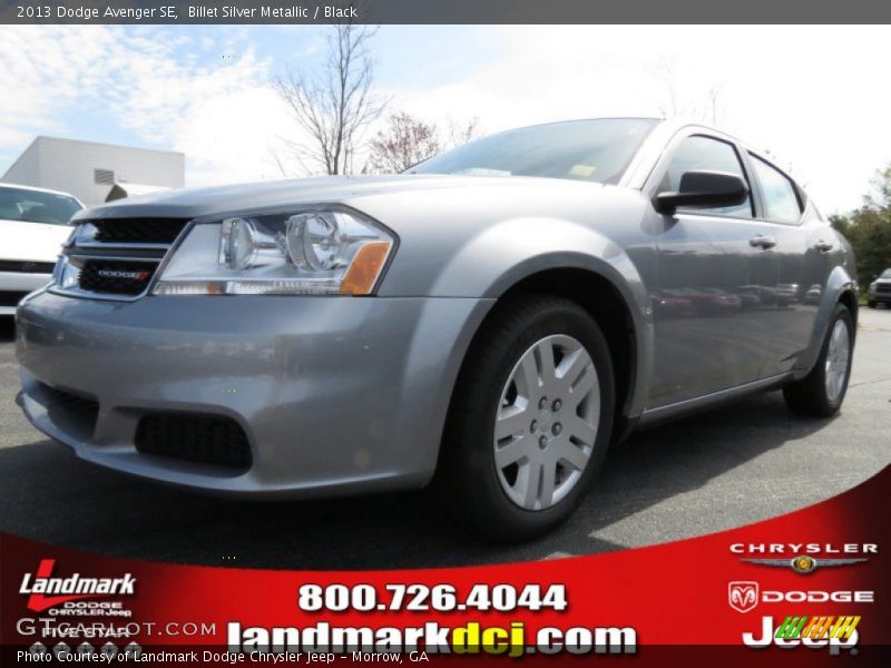 Billet Silver Metallic / Black 2013 Dodge Avenger SE