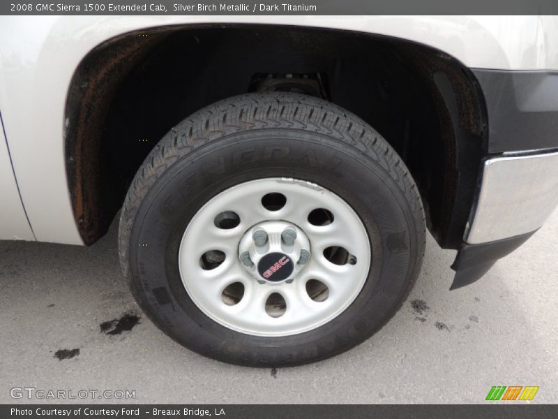 Silver Birch Metallic / Dark Titanium 2008 GMC Sierra 1500 Extended Cab