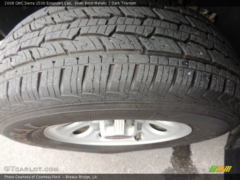 Silver Birch Metallic / Dark Titanium 2008 GMC Sierra 1500 Extended Cab