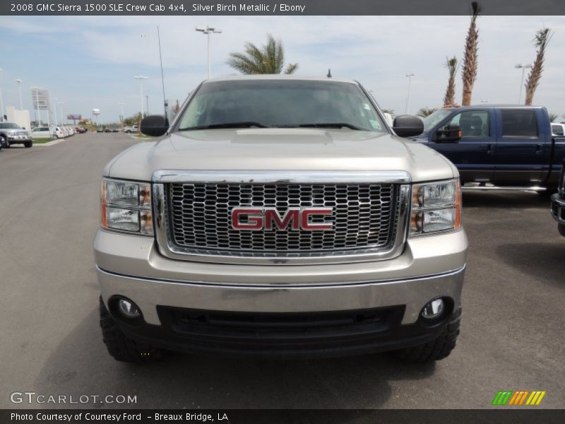 Silver Birch Metallic / Ebony 2008 GMC Sierra 1500 SLE Crew Cab 4x4