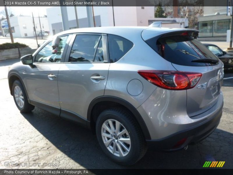 Liquid Silver Metallic / Black 2014 Mazda CX-5 Touring AWD