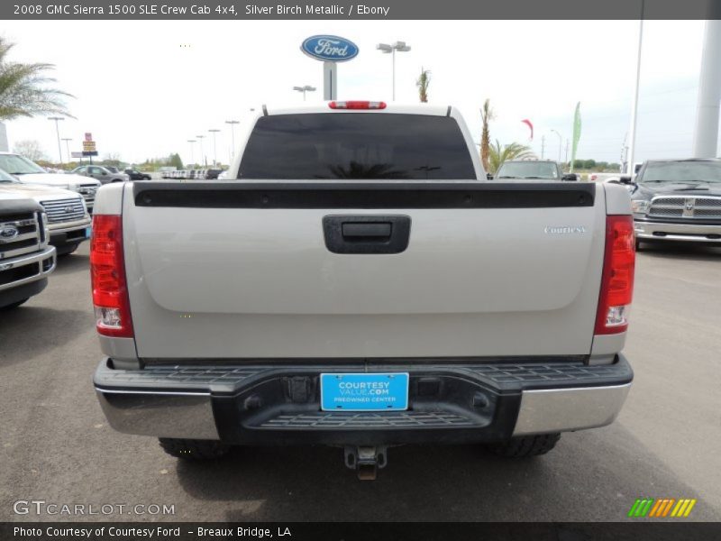 Silver Birch Metallic / Ebony 2008 GMC Sierra 1500 SLE Crew Cab 4x4