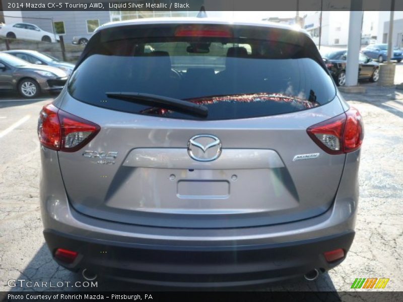 Liquid Silver Metallic / Black 2014 Mazda CX-5 Touring AWD