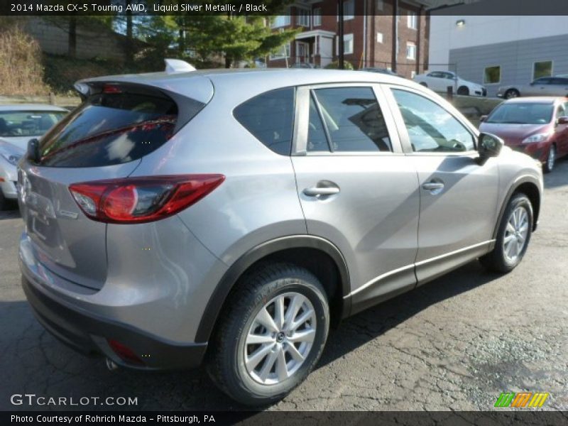 Liquid Silver Metallic / Black 2014 Mazda CX-5 Touring AWD