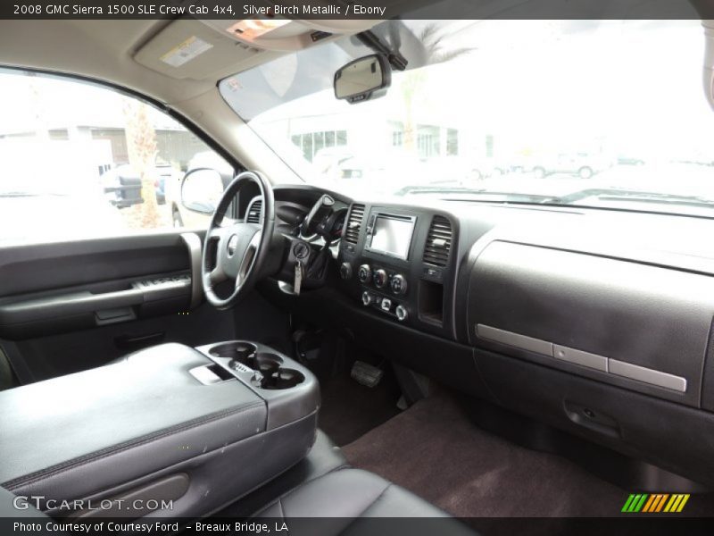 Silver Birch Metallic / Ebony 2008 GMC Sierra 1500 SLE Crew Cab 4x4