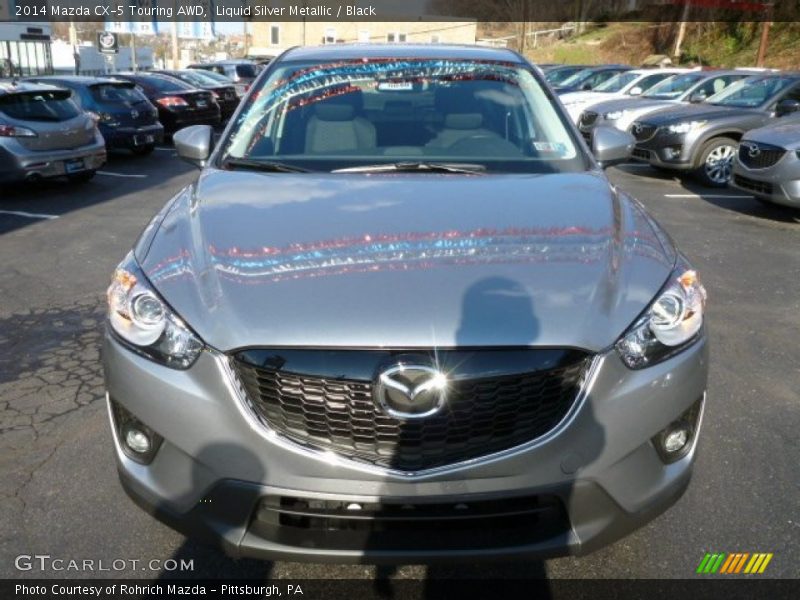 Liquid Silver Metallic / Black 2014 Mazda CX-5 Touring AWD
