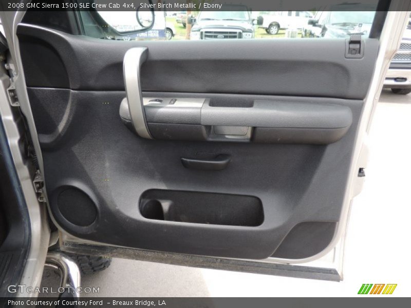 Silver Birch Metallic / Ebony 2008 GMC Sierra 1500 SLE Crew Cab 4x4