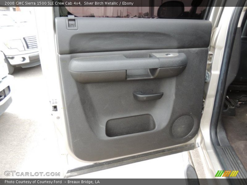 Silver Birch Metallic / Ebony 2008 GMC Sierra 1500 SLE Crew Cab 4x4