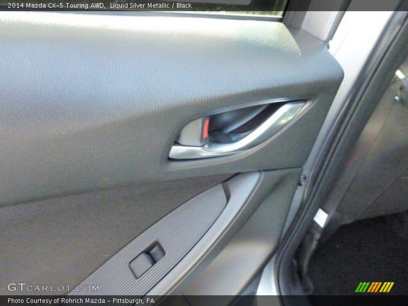 Liquid Silver Metallic / Black 2014 Mazda CX-5 Touring AWD