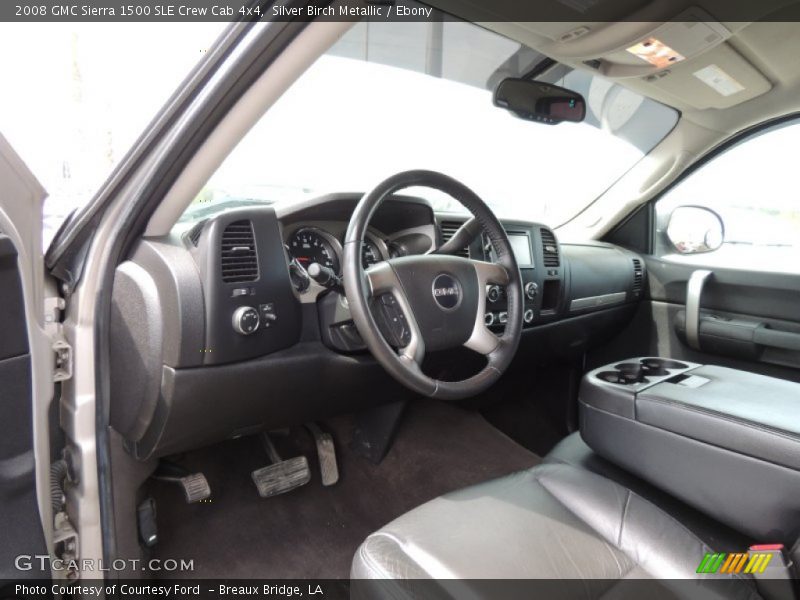 Silver Birch Metallic / Ebony 2008 GMC Sierra 1500 SLE Crew Cab 4x4