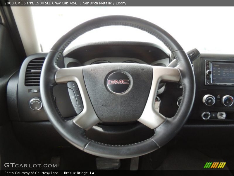 Silver Birch Metallic / Ebony 2008 GMC Sierra 1500 SLE Crew Cab 4x4