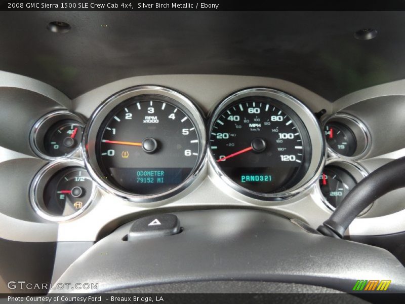 Silver Birch Metallic / Ebony 2008 GMC Sierra 1500 SLE Crew Cab 4x4