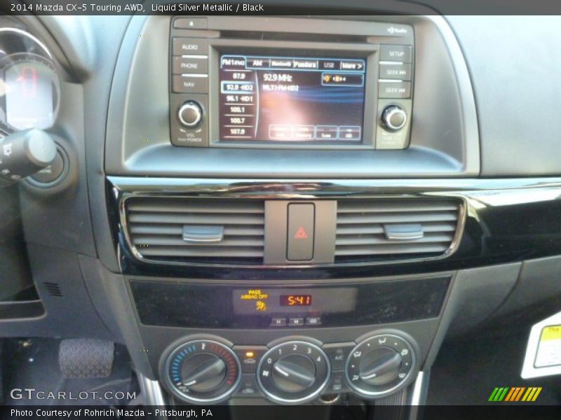 Liquid Silver Metallic / Black 2014 Mazda CX-5 Touring AWD