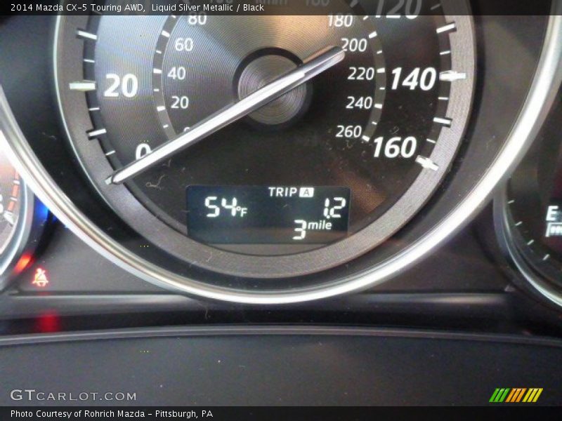 Liquid Silver Metallic / Black 2014 Mazda CX-5 Touring AWD