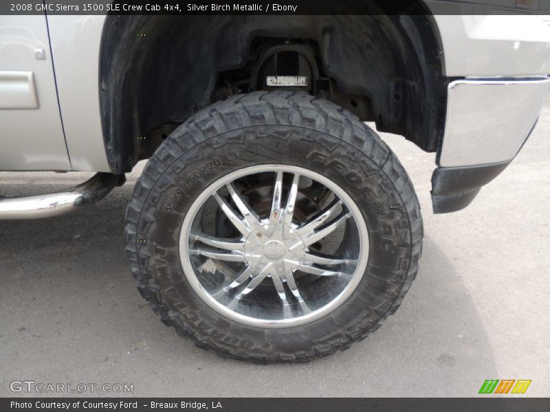 Silver Birch Metallic / Ebony 2008 GMC Sierra 1500 SLE Crew Cab 4x4