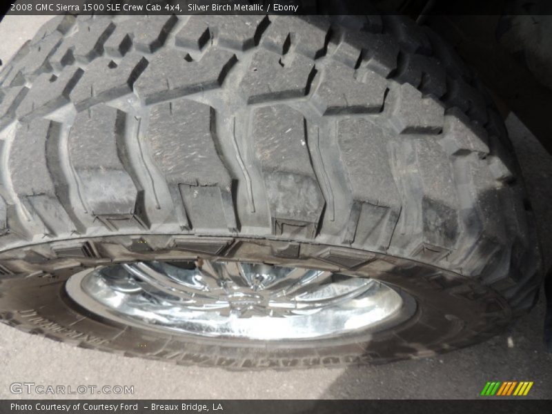 Silver Birch Metallic / Ebony 2008 GMC Sierra 1500 SLE Crew Cab 4x4