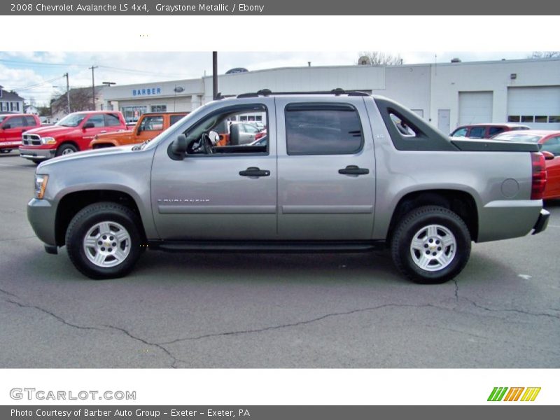 Graystone Metallic / Ebony 2008 Chevrolet Avalanche LS 4x4