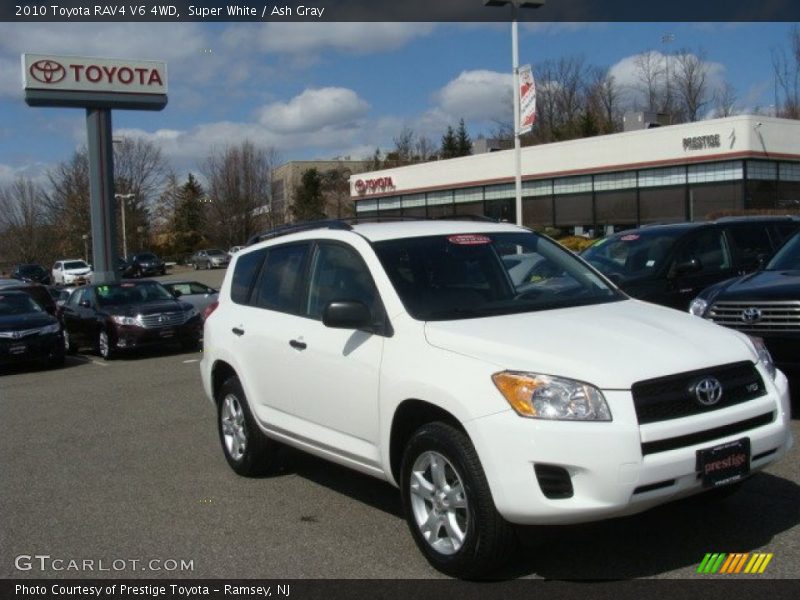 Super White / Ash Gray 2010 Toyota RAV4 V6 4WD