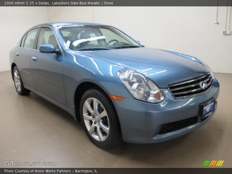 Lakeshore Slate Blue Metallic / Stone 2006 Infiniti G 35 x Sedan