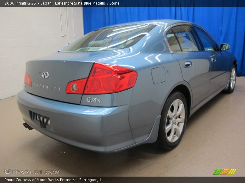 Lakeshore Slate Blue Metallic / Stone 2006 Infiniti G 35 x Sedan