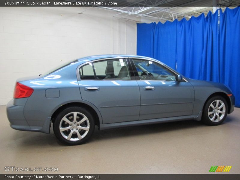 Lakeshore Slate Blue Metallic / Stone 2006 Infiniti G 35 x Sedan