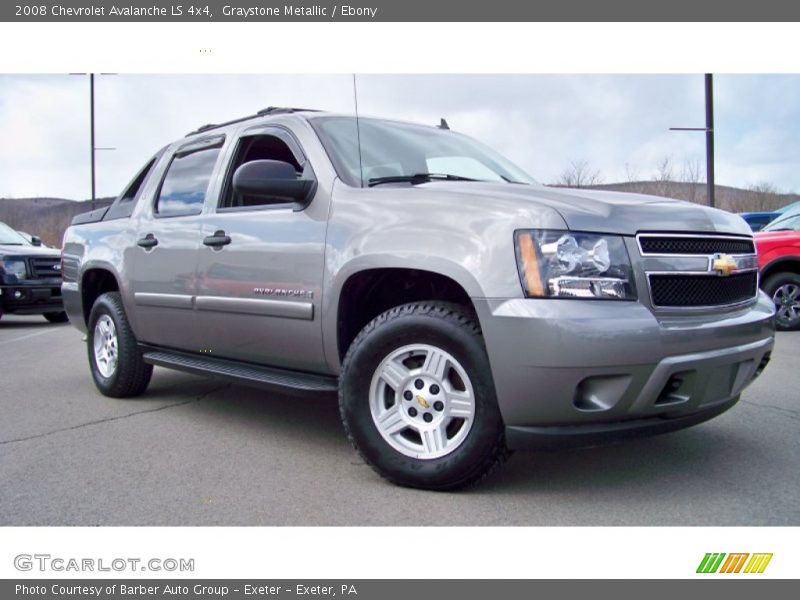 Graystone Metallic / Ebony 2008 Chevrolet Avalanche LS 4x4