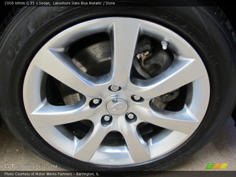 Lakeshore Slate Blue Metallic / Stone 2006 Infiniti G 35 x Sedan