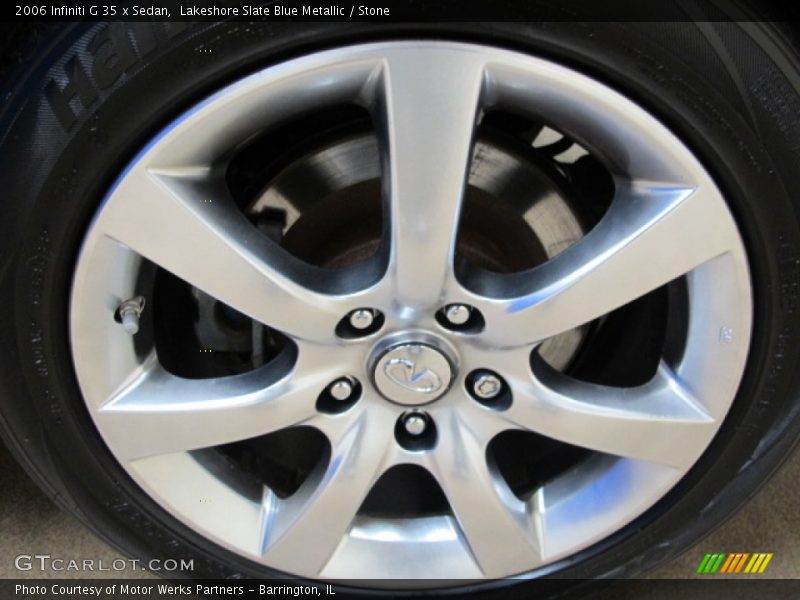 Lakeshore Slate Blue Metallic / Stone 2006 Infiniti G 35 x Sedan