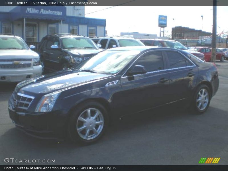 Blue Chip / Cashmere/Cocoa 2008 Cadillac CTS Sedan