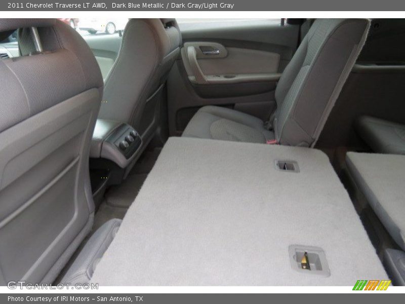 Dark Blue Metallic / Dark Gray/Light Gray 2011 Chevrolet Traverse LT AWD