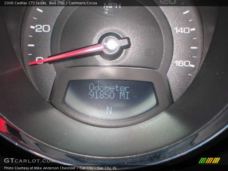 Blue Chip / Cashmere/Cocoa 2008 Cadillac CTS Sedan