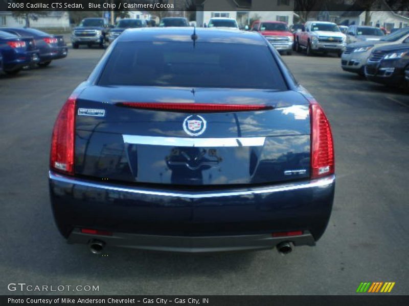 Blue Chip / Cashmere/Cocoa 2008 Cadillac CTS Sedan