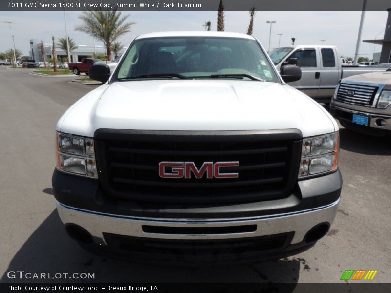 Summit White / Dark Titanium 2011 GMC Sierra 1500 SL Crew Cab