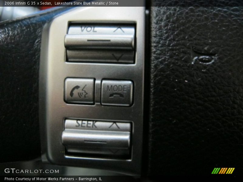 Controls of 2006 G 35 x Sedan