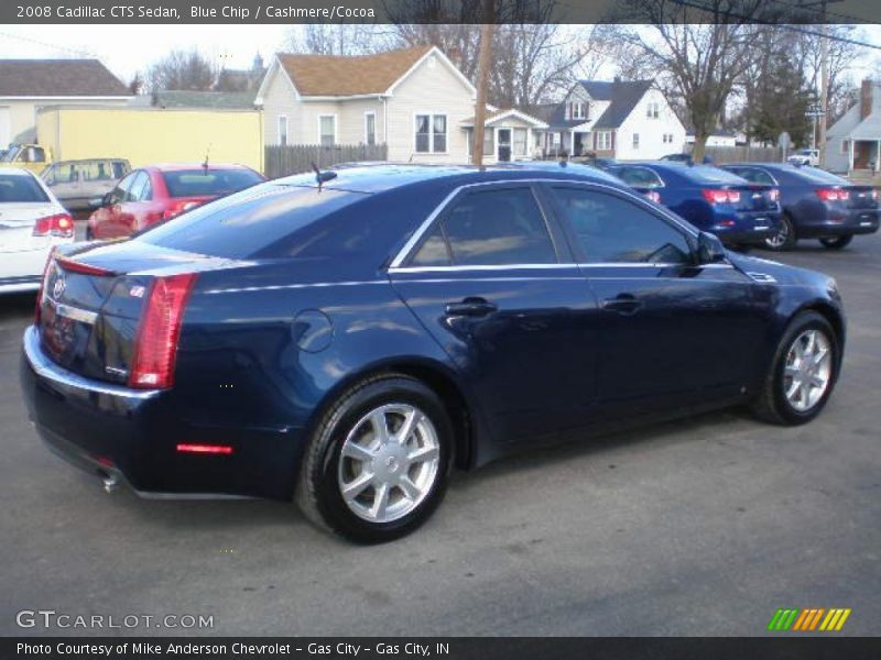 Blue Chip / Cashmere/Cocoa 2008 Cadillac CTS Sedan