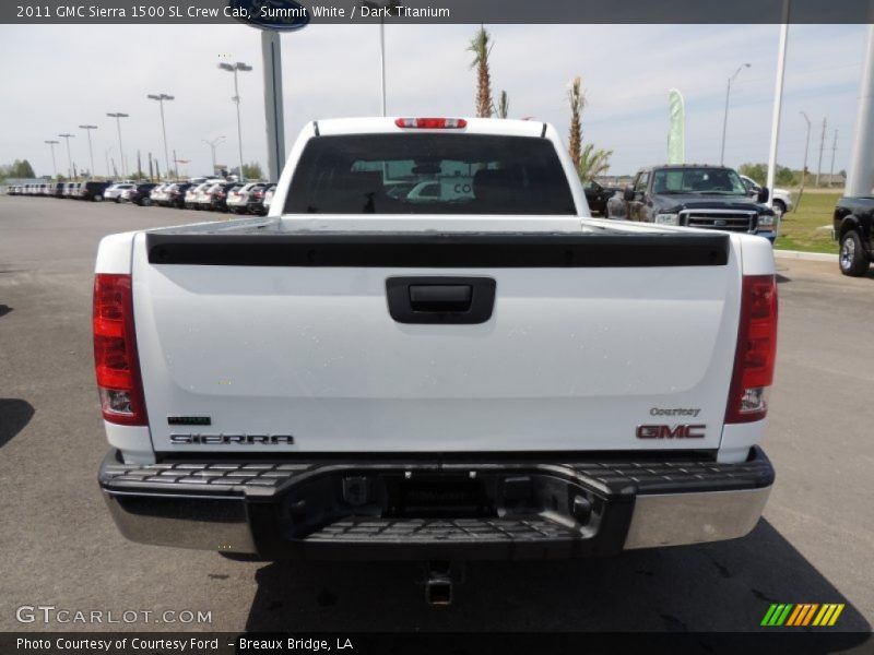 Summit White / Dark Titanium 2011 GMC Sierra 1500 SL Crew Cab