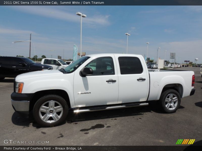 Summit White / Dark Titanium 2011 GMC Sierra 1500 SL Crew Cab