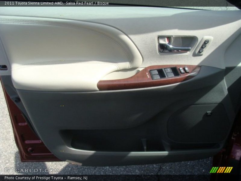 Salsa Red Pearl / Bisque 2011 Toyota Sienna Limited AWD