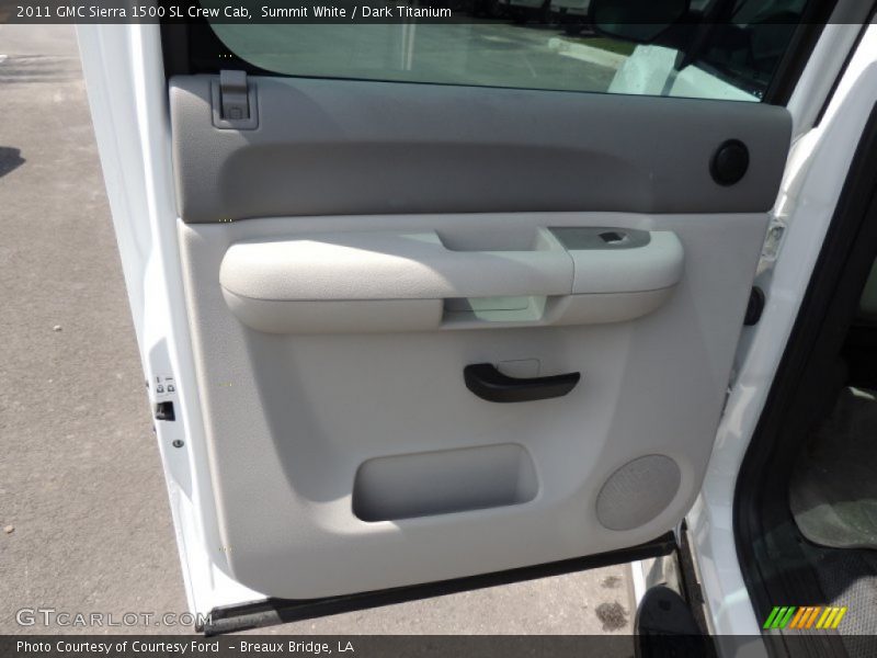 Summit White / Dark Titanium 2011 GMC Sierra 1500 SL Crew Cab