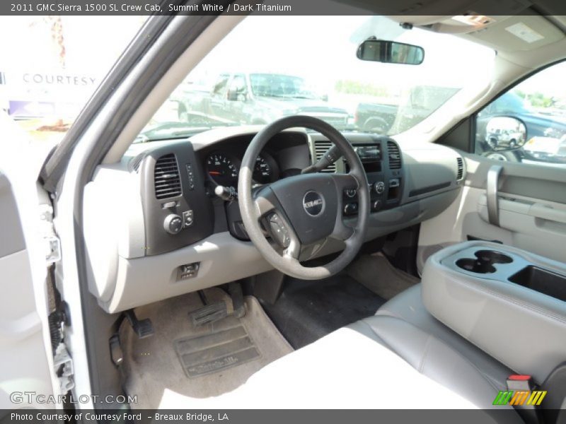 Dark Titanium Interior - 2011 Sierra 1500 SL Crew Cab 