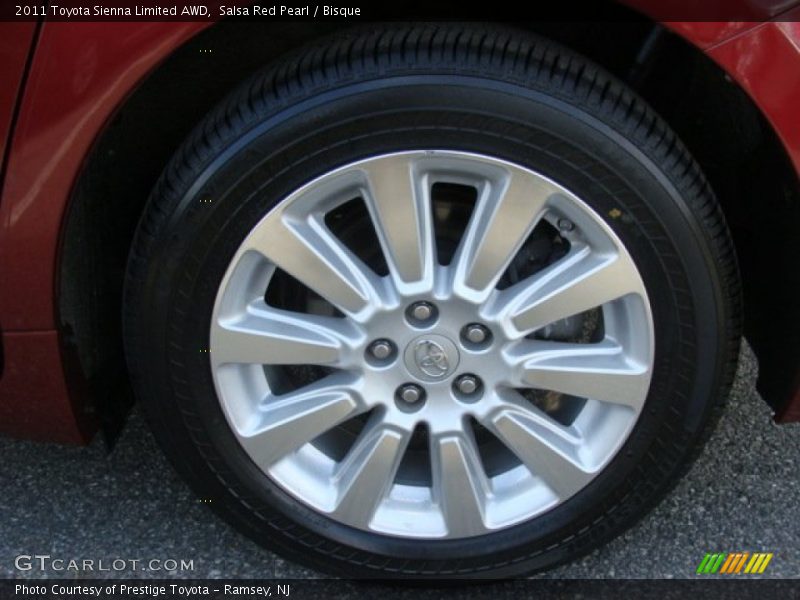 Salsa Red Pearl / Bisque 2011 Toyota Sienna Limited AWD