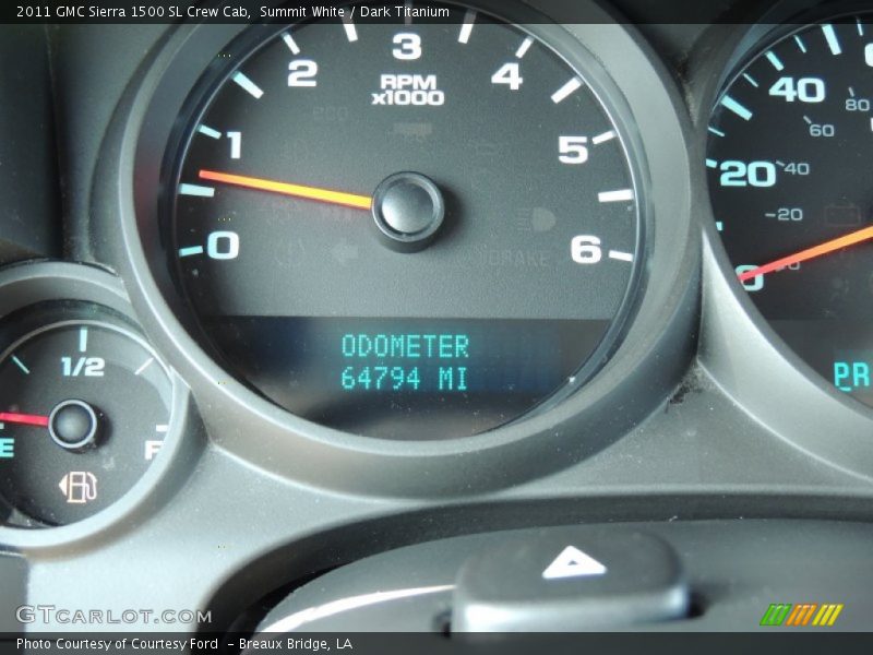 Summit White / Dark Titanium 2011 GMC Sierra 1500 SL Crew Cab