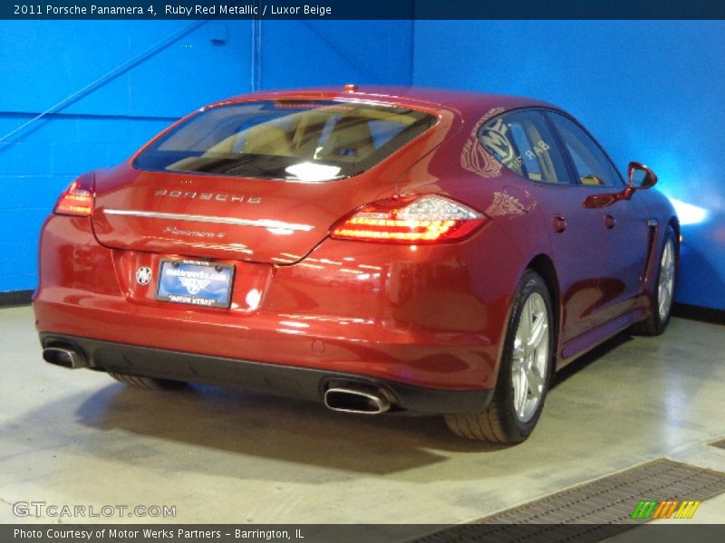 Ruby Red Metallic / Luxor Beige 2011 Porsche Panamera 4